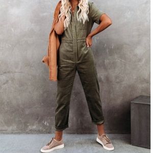 Chico Pocketed Corduroy Utility Jumpsuit